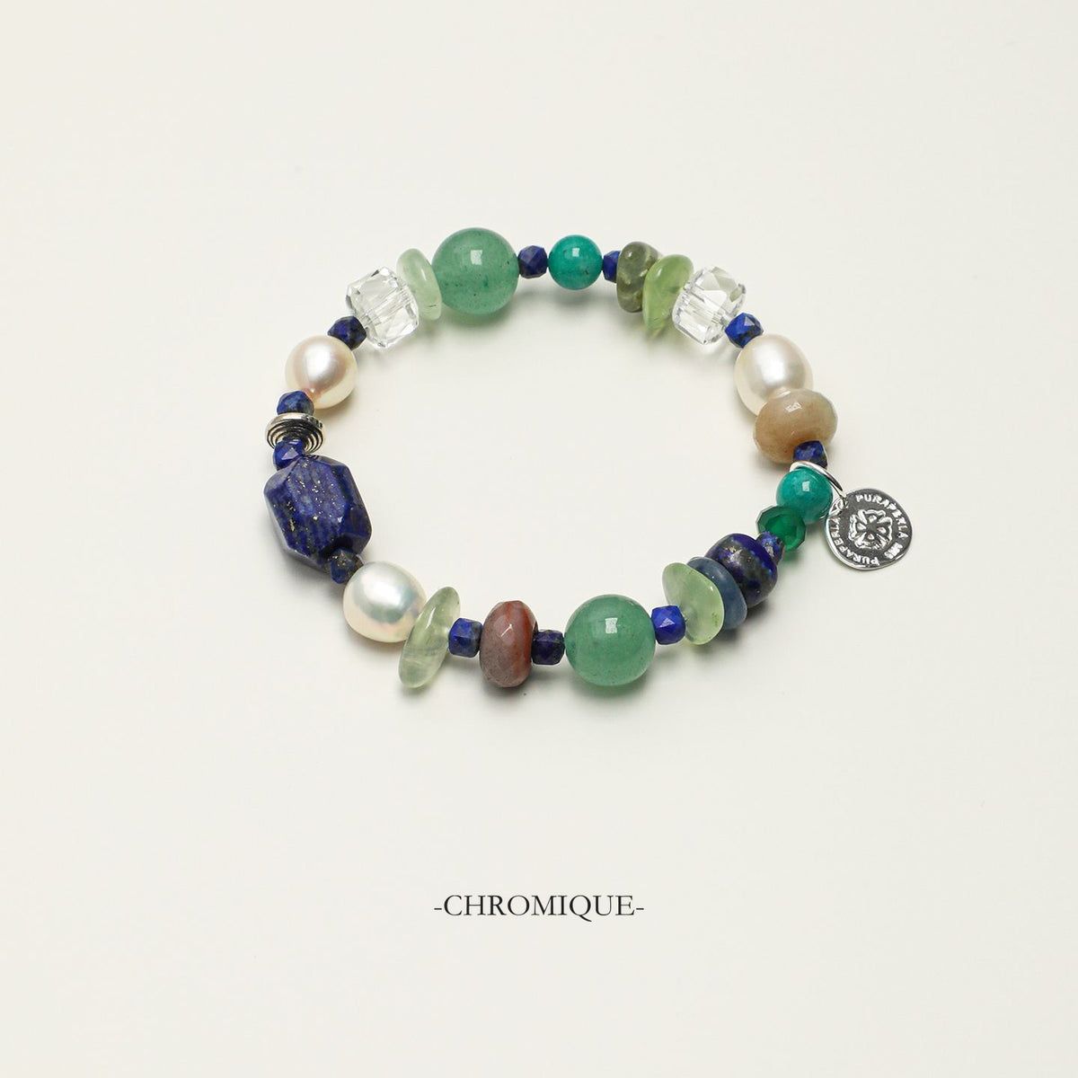 Lapis Lazuli, Amazonite & Green Agate Bracelet | Mixed Gemstones