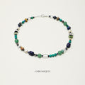 Lapis Lazuli, Amazonite & Green Agate Necklace | Mixed Gemstones