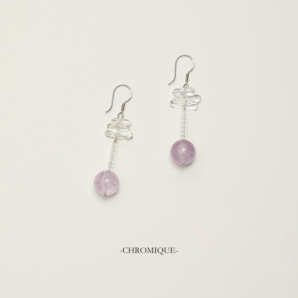 Clear Quartz Drop Earrings | 925 Sterling Silver