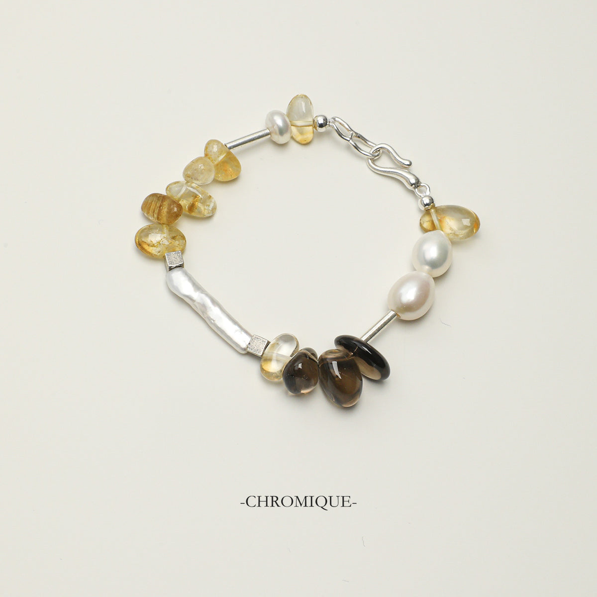 Citrine & Pearl Bracelet | Mixed Gemstones
