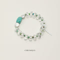 Amazonite Bracelet with Baroque Pearls | Mixed Gemstones