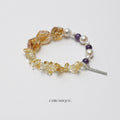 Citrine & Amethyst Bracelet with Baroque Pearls | Mixed Gemstones