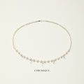 Pearl & Blue Topaz Necklace | 925 Sterling Silver