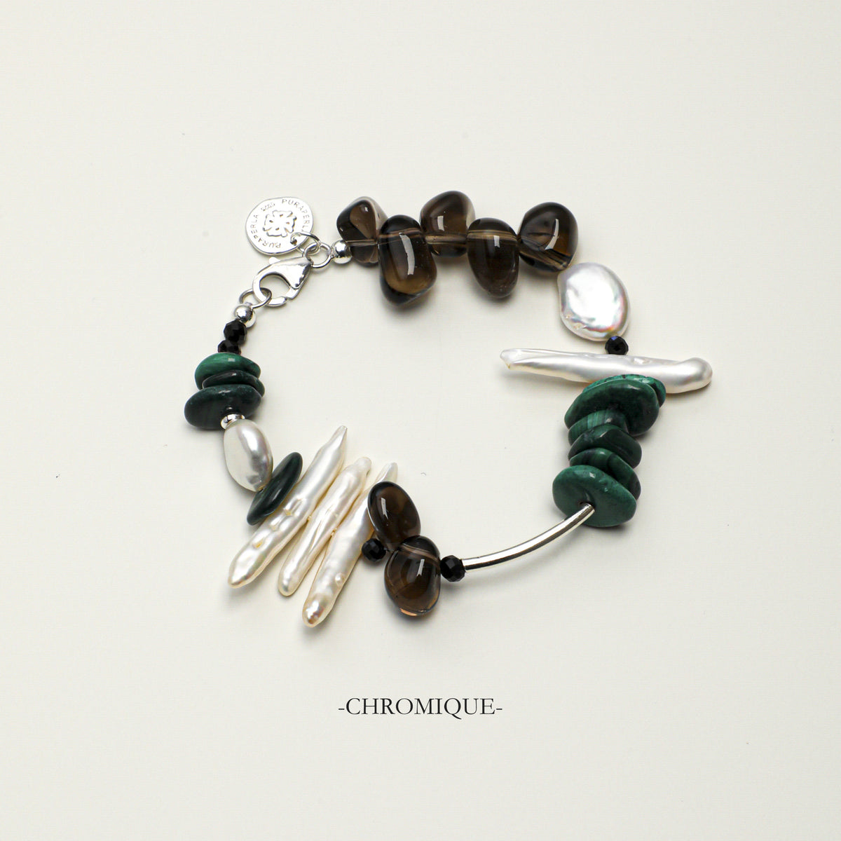 Smoky Quartz Bracelet | 925 Sterling Silver