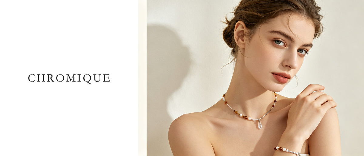 CHROMIQUE natural stone jewelry hero banner