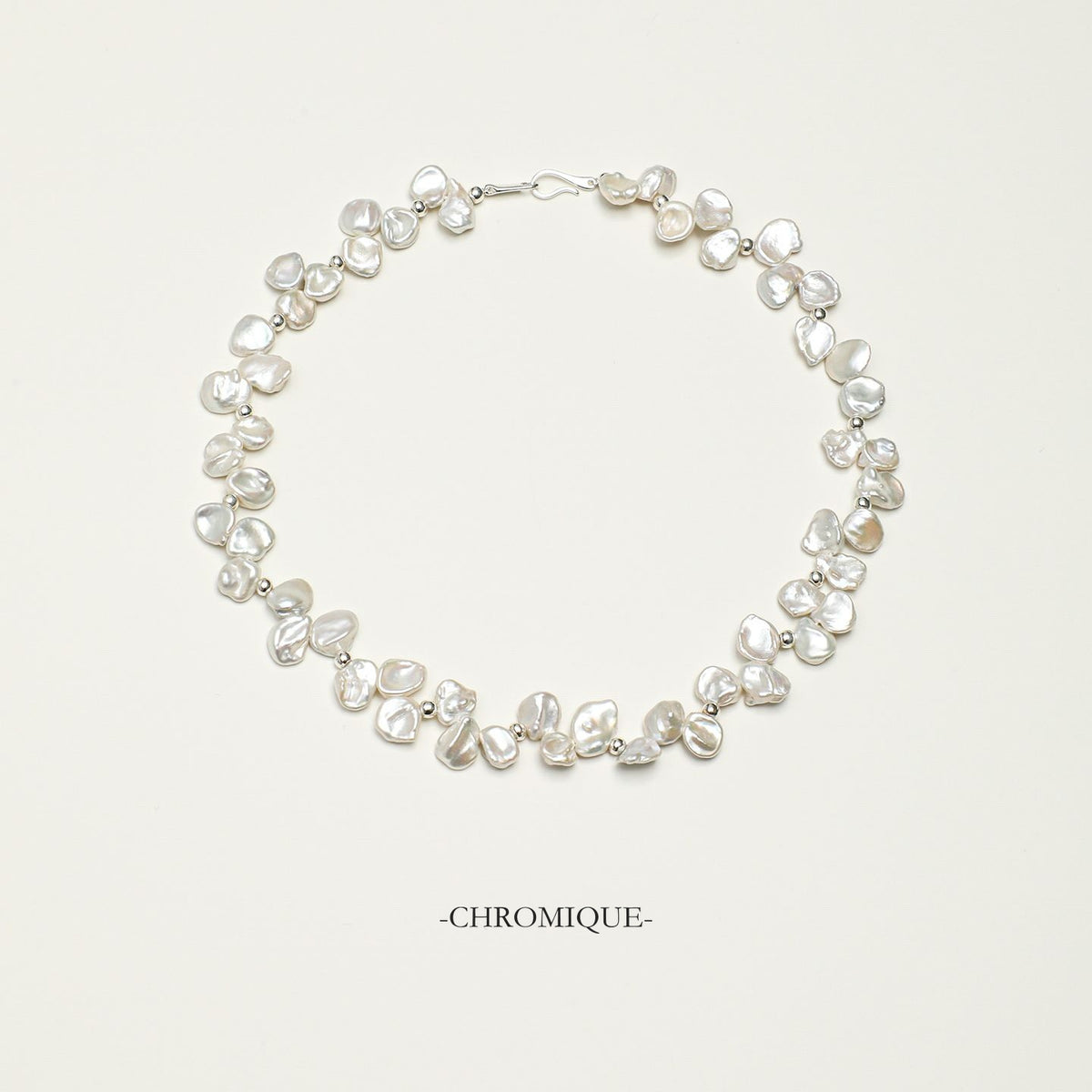 Petal Bead Necklace | 925 Sterling Silver