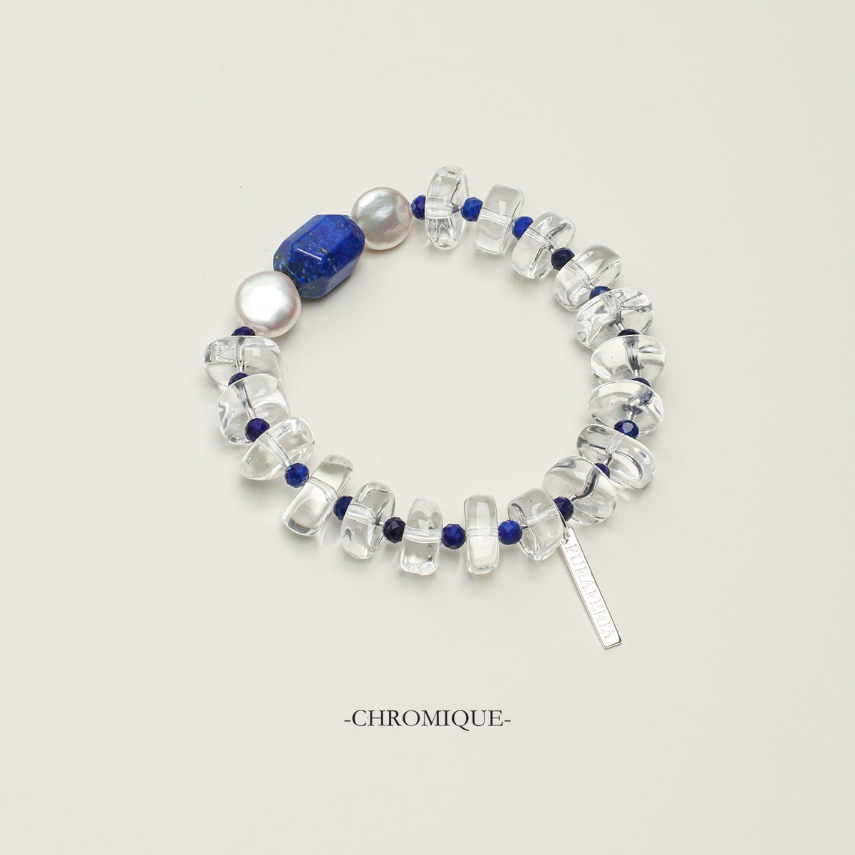 Lapis Lazuli Bracelet with Baroque Pearls | Mixed Gemstones