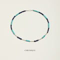Lapis Lazuli & Green Agate Necklace | 925 Sterling Silver