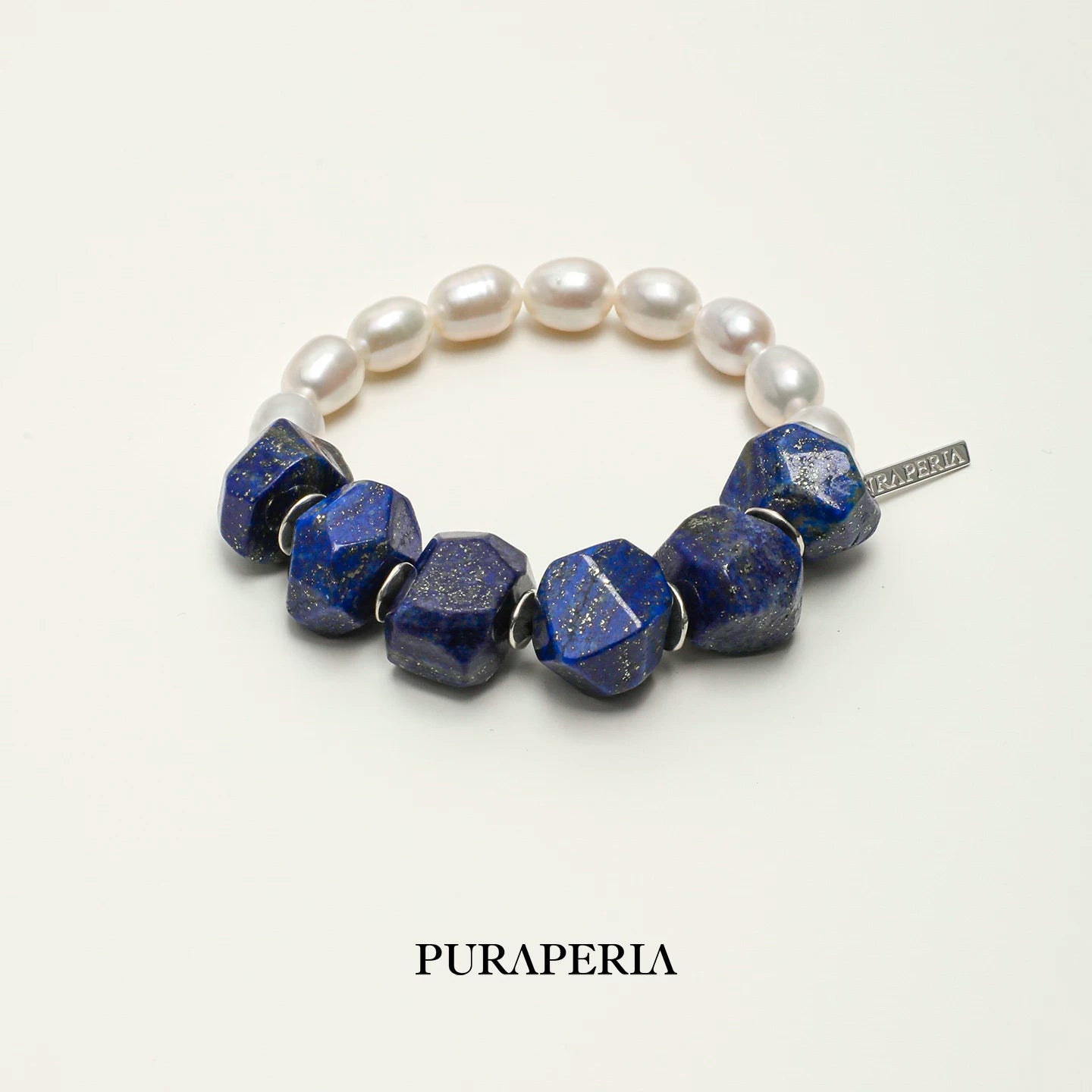 Blue Apatite & Freshwater Pearl Bracelet